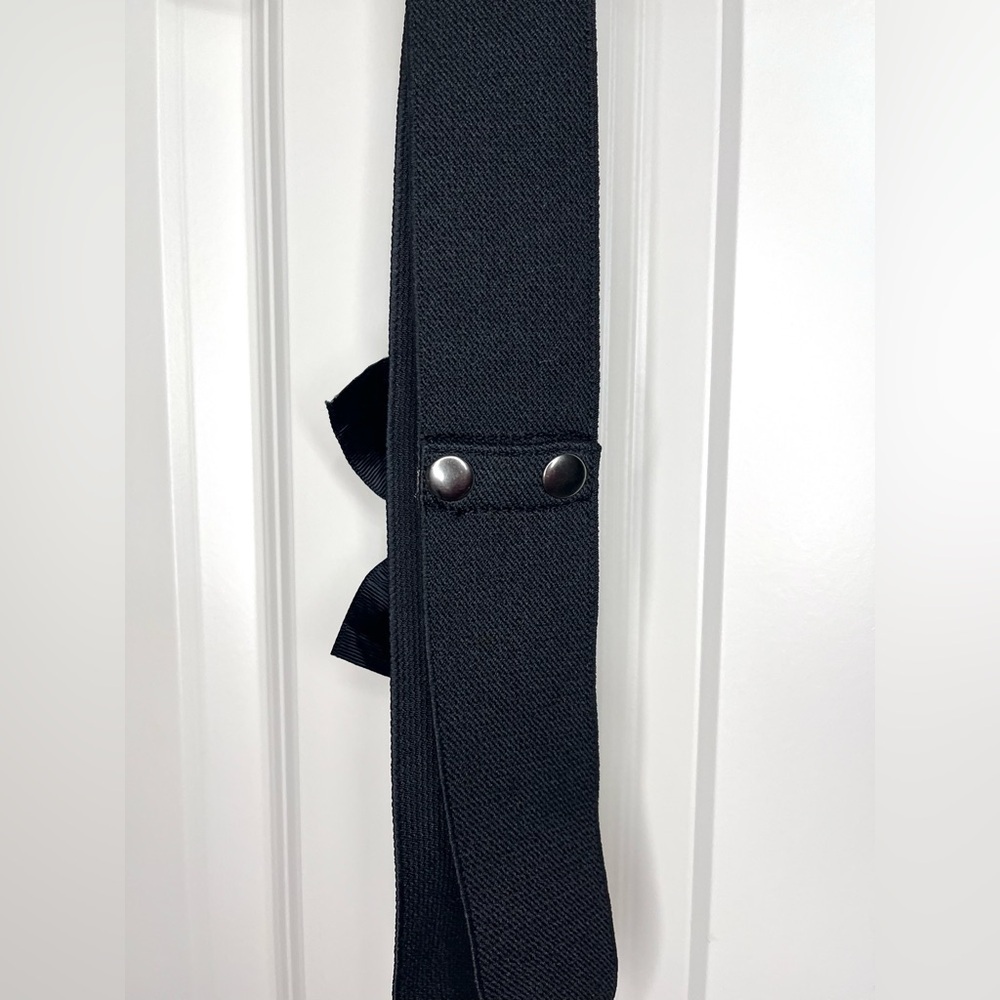 Express Black Rhinestone Bow Belt - Picture 2 of 3